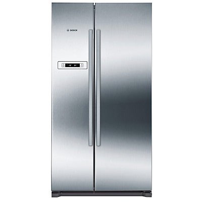 Bosch KAN90VI20G American Style Fridge Freezer, A+ Energy Rating, 90cm Wide, Stainless Steel
